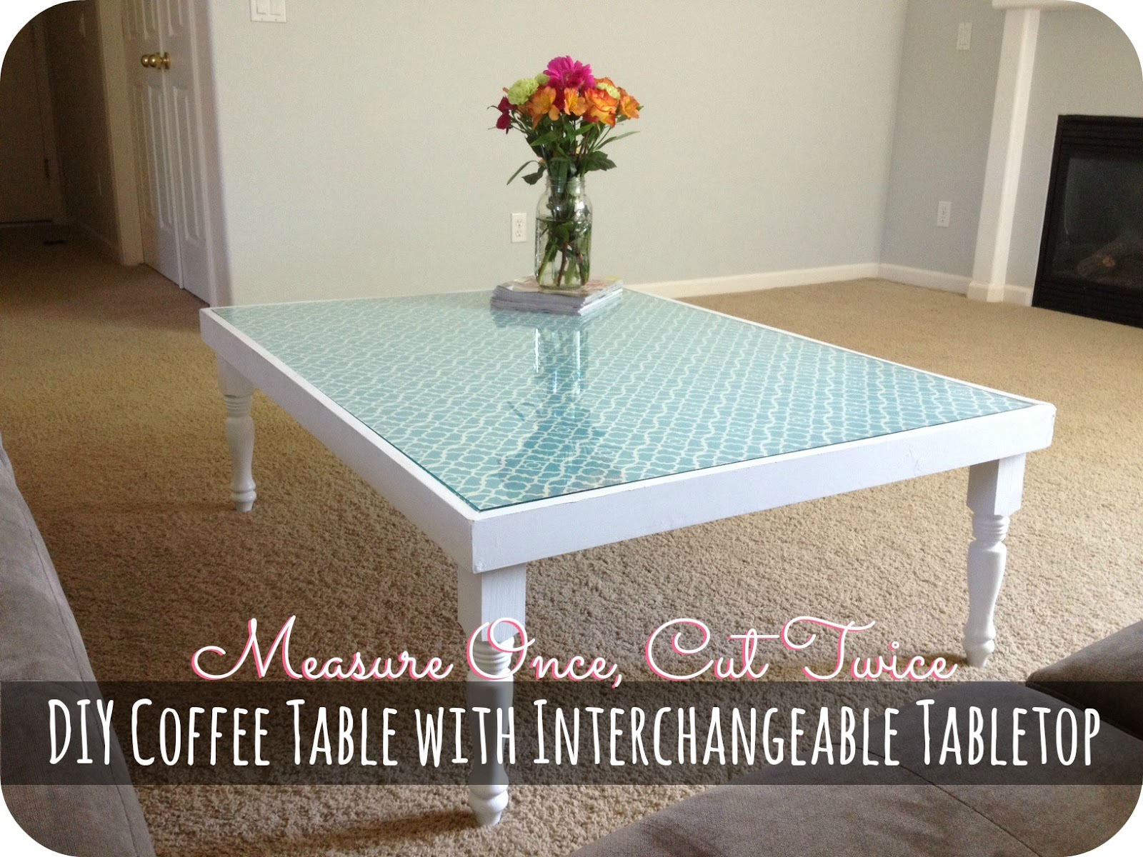 how to build a glass coffee table
